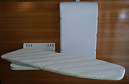 WALL MOUNTED IRONING BOARD - COMPLETE SET WITH PLASTIC FRONT COVER