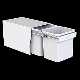 Hideway Compact Waste Bin 2 x 15L KCF215SCH