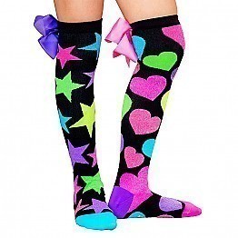 MADMIA GLITTER SOCKS WITH BOWS