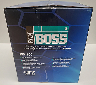Fanboss Inline Fan Plastic 150mm 240V