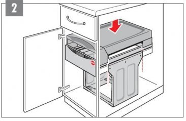 DOUBLE-BIN WASTE SORTER - HAILO TANDEM 30 maxisale.com.au