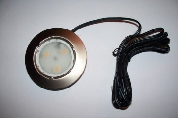 LED LIGHTING FOR FURNITURE 3x1 WATT Round with frosted lens 350mA