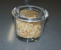 Spice Jar With glass lid for insert to kitchen cutlery